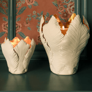 HDE_Magnolia Leaf Candle Holder Lrg_DECH0788